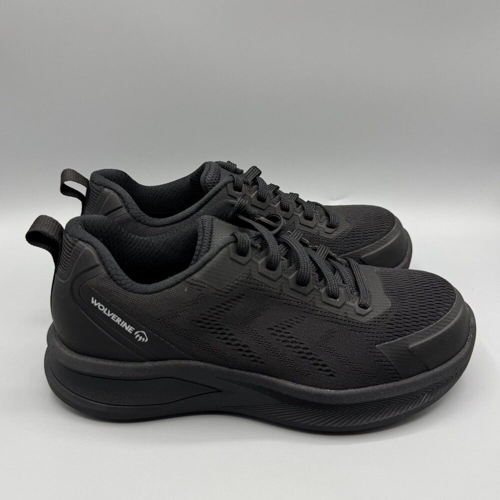 Wolverine Bolt Knit DuraShocks CarbonMax Toe Womens Black Work Shoes Size 8.5 M